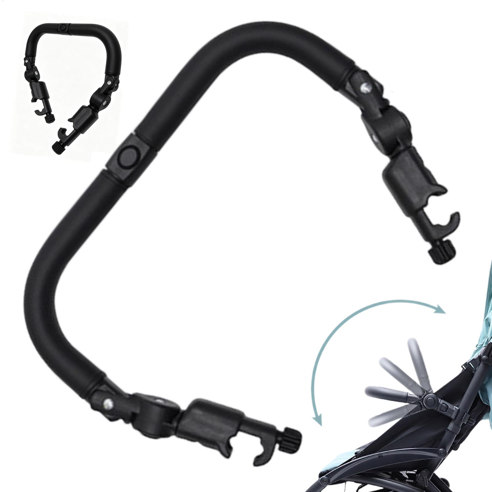 Travel Accessories With Toddler - Universal Stroller Bar Adjustable PU Leather