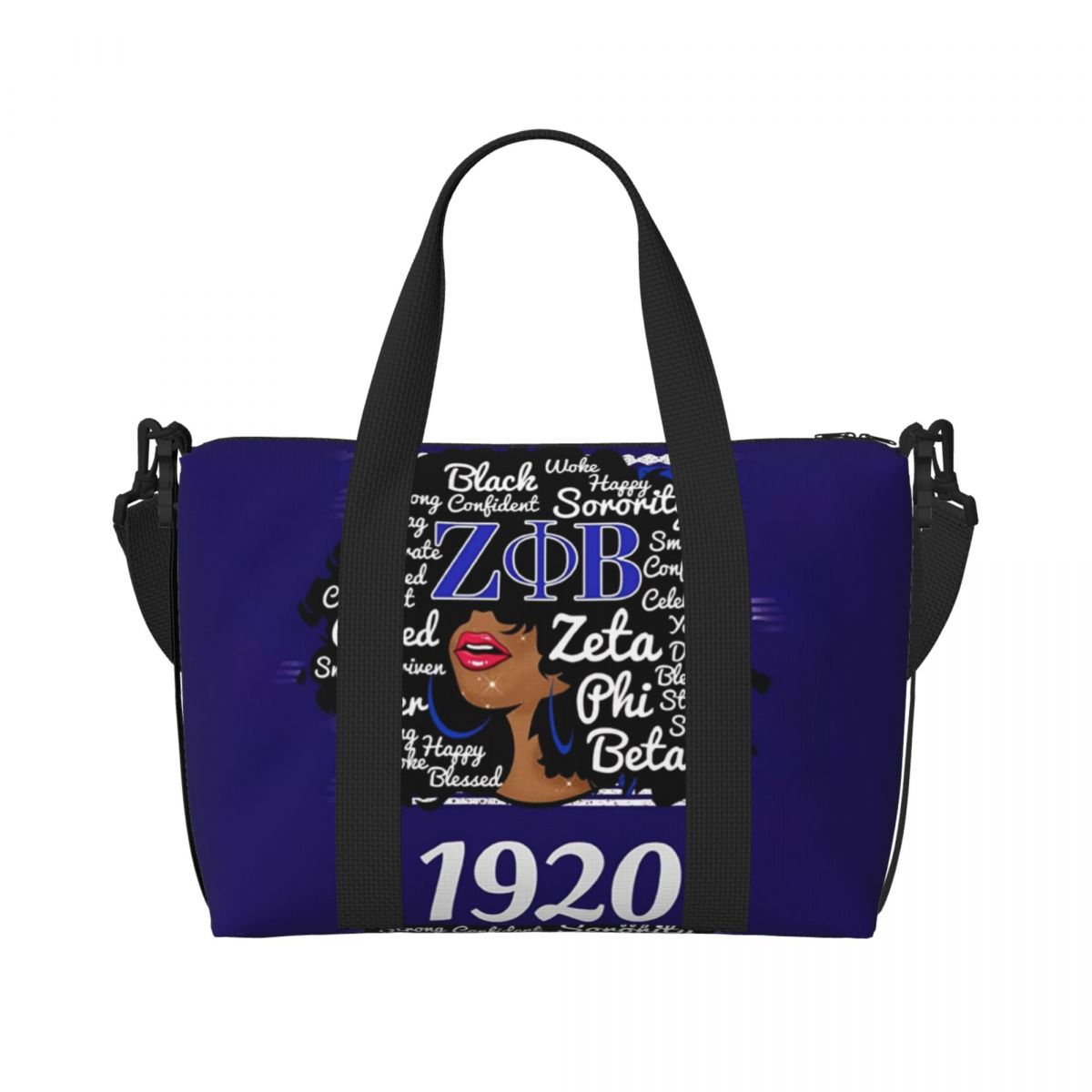 Travel Accessories Greece - Custom Zeta Phi Beta Sorority Tote