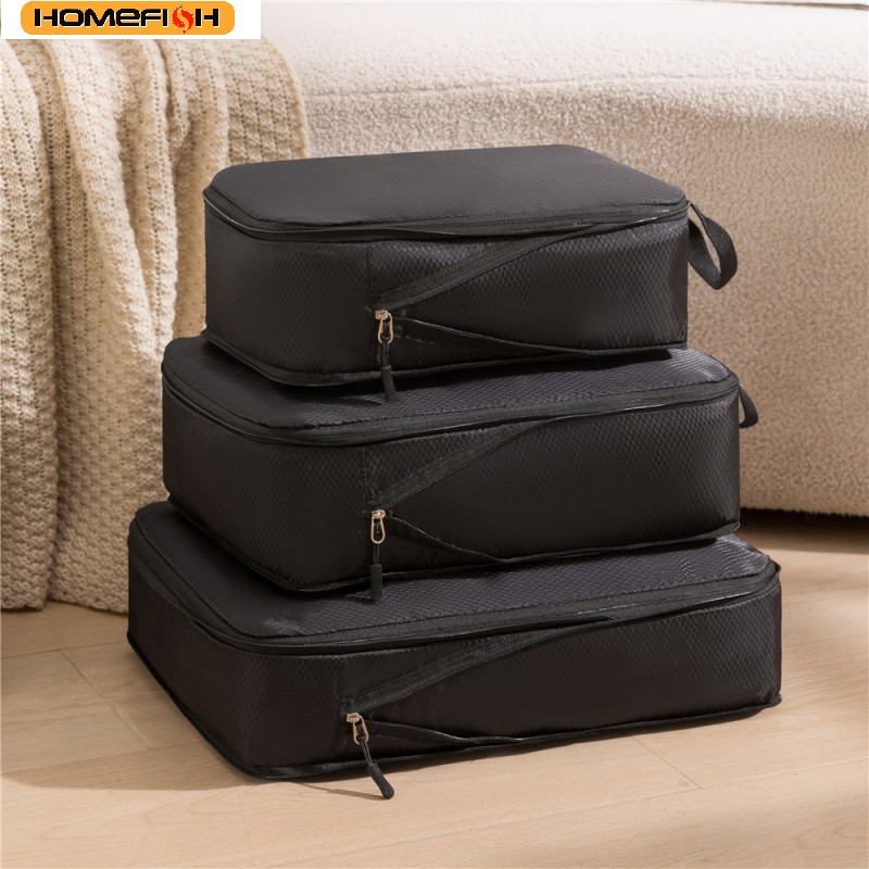 Travel Accessories Gear - HOMEFISH 3Pcs/Set Travel Compressible Packing Multifunction