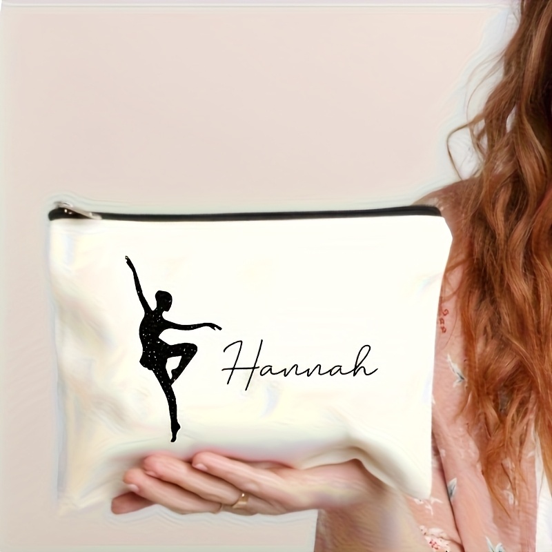 Travel Accessories Unisex - Personalized Ballet Dancer Print Makeup Bag
