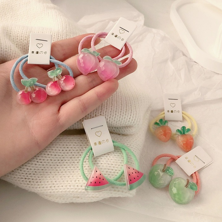 Travel Accessories With Toddler - Kids Carrot Hair Ties 5 Pair