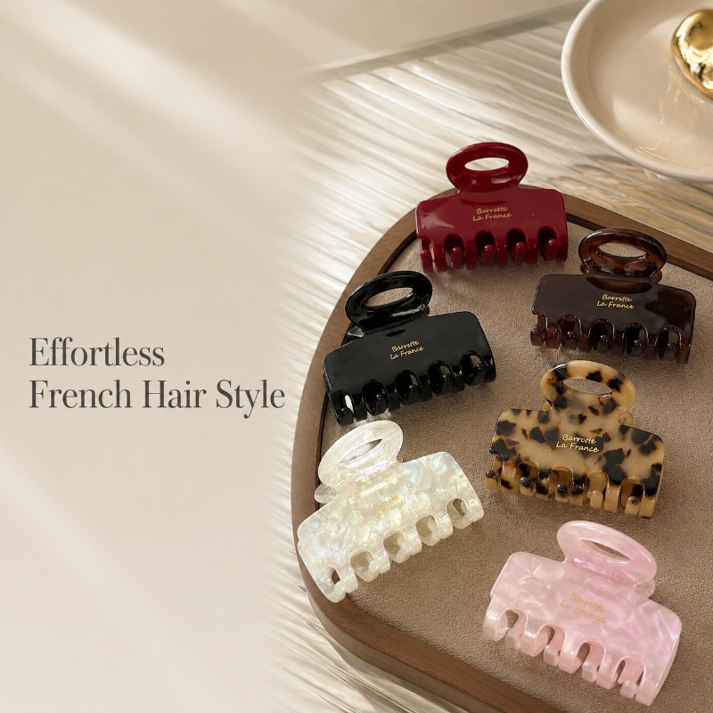 Travel Accessories Unisex - French Medium Hair Claw Clips Strong
