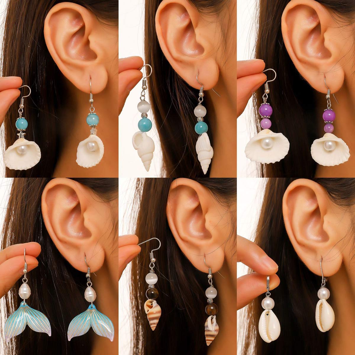 Travel Accessories Gifts For Women - Pair of Fashion Women Earrings Sea