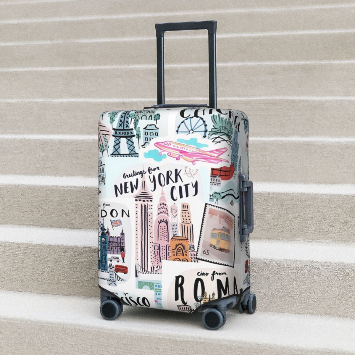 Travel Accessories New York - Travel Prints Suitcase Cover New York