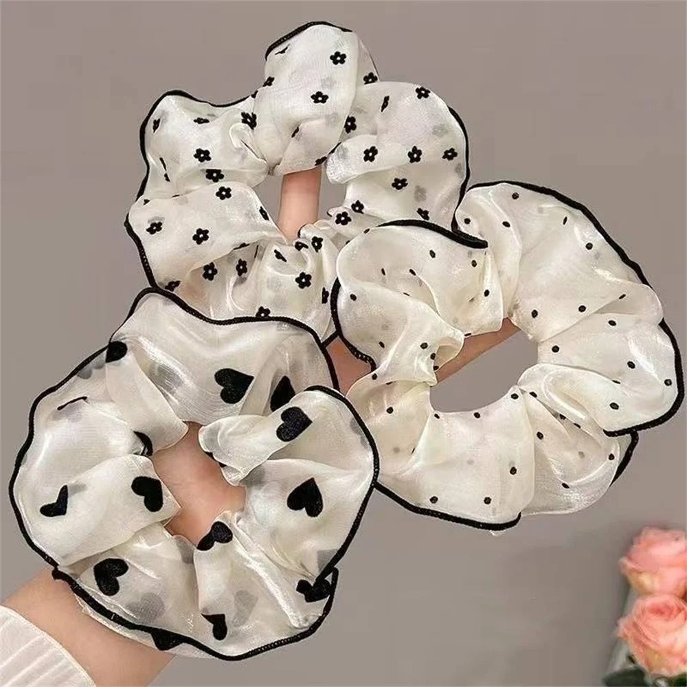 Travel Accessories Gear - 3Pcs/set Minimalist Sweet Fabric Hair Ties