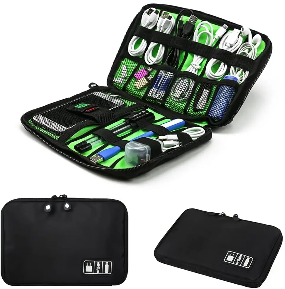 Travel Accessories Electronics - Cable Organizer Storage Bags System Kit