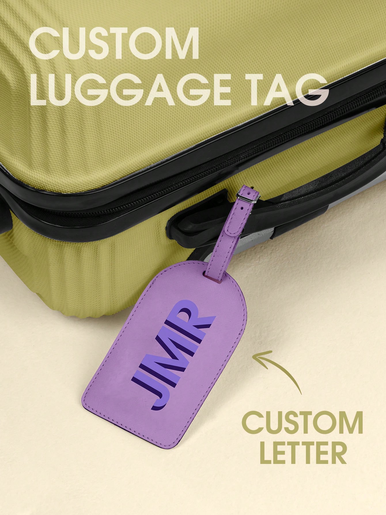 Personalized Initial Luggage T - огляд і ціна Travel Accessories Leather