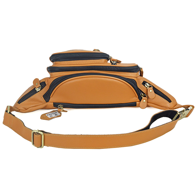 Men Genuine Leather Waist Pack - огляд і ціна Travel Accessories Leather