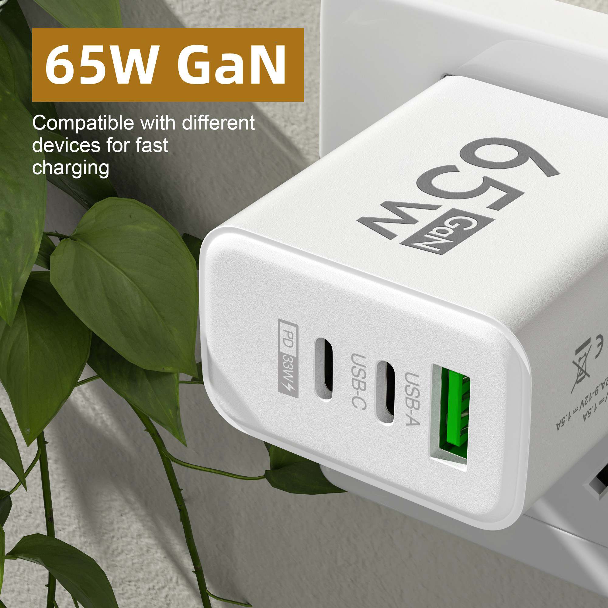 65W GaN USB C Wall Charger 3-P - огляд і ціна Travel Accessories Iphone