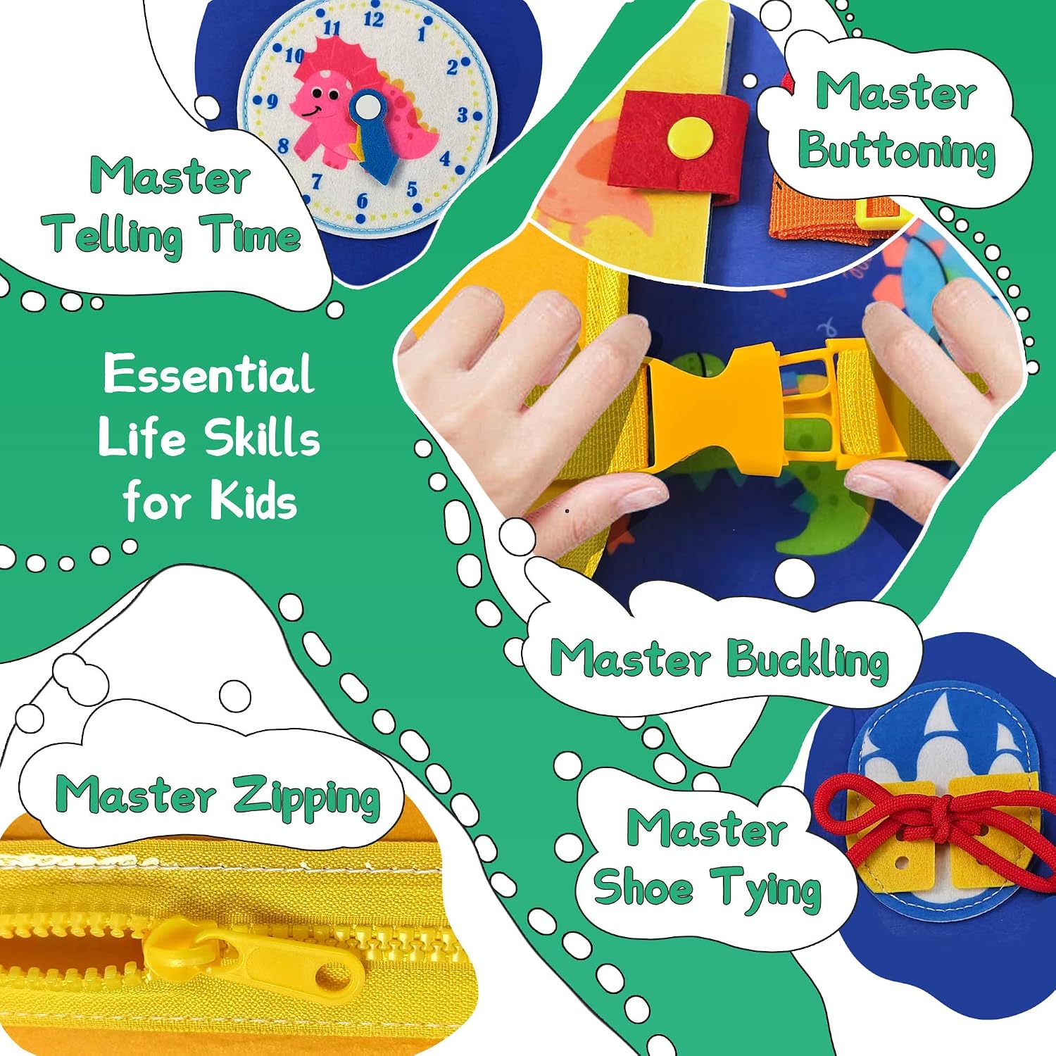 Dinosaur Toddler Busy Board Ba - огляд і ціна Travel Accessories For Toddlers