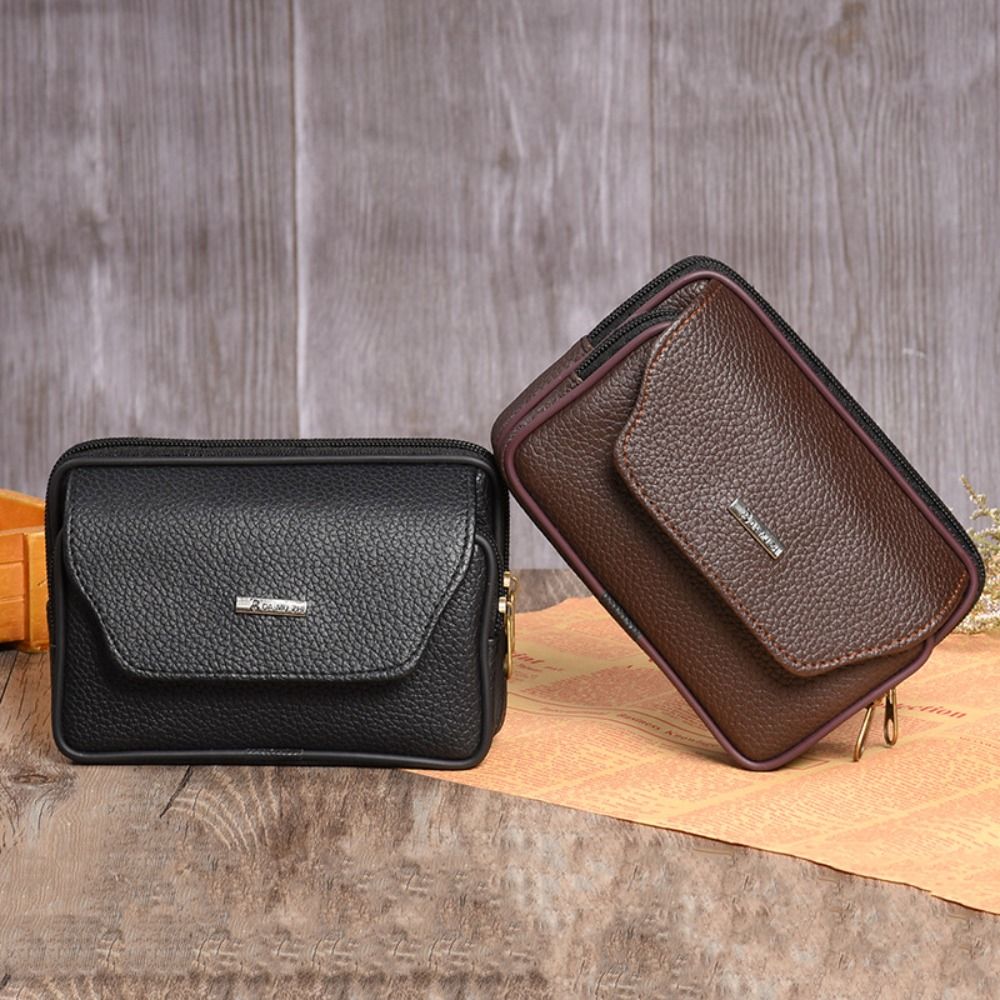 Casual PU Leather Men Waist Ba - огляд і ціна Travel Accessories Leather