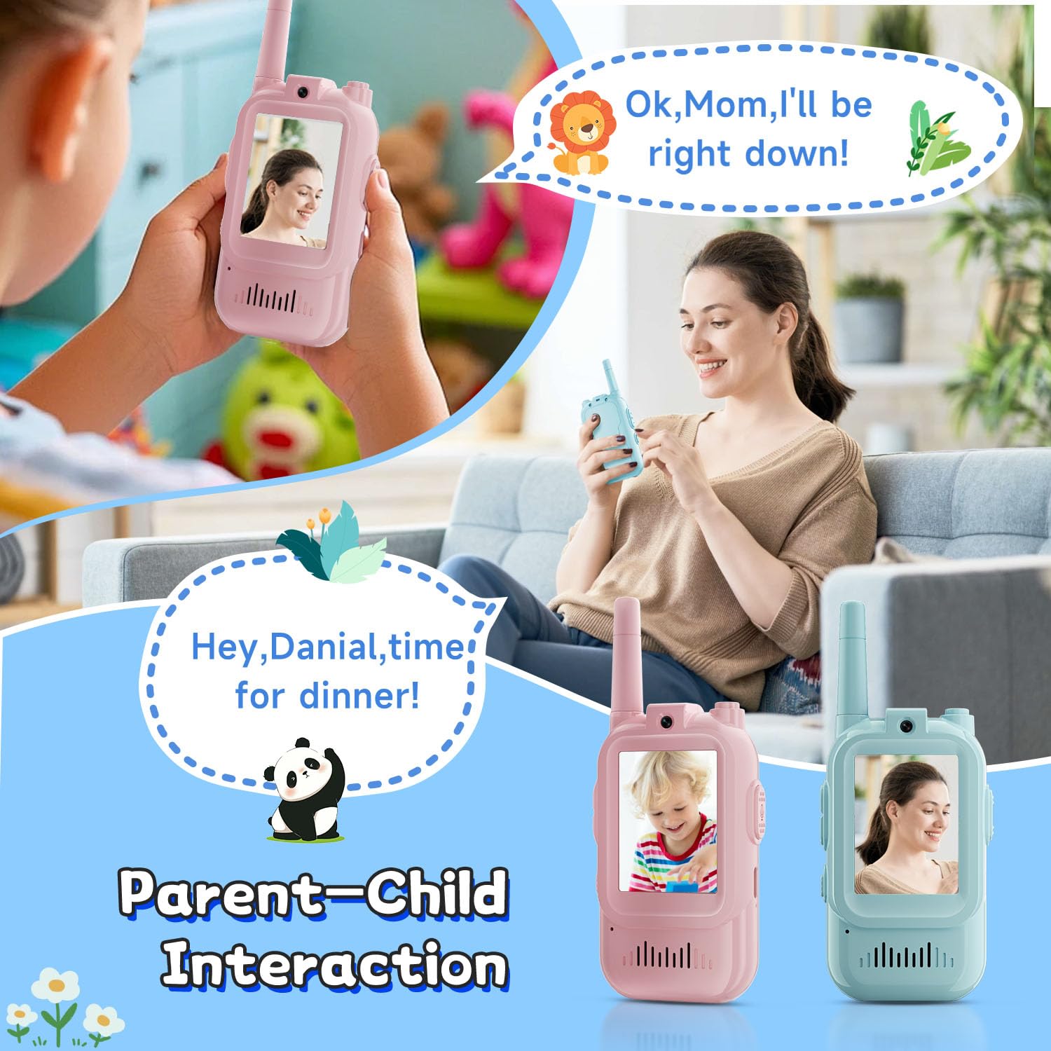 2PCS  Video Walkie Talkies for - огляд і ціна Travel Accessories For Toddlers