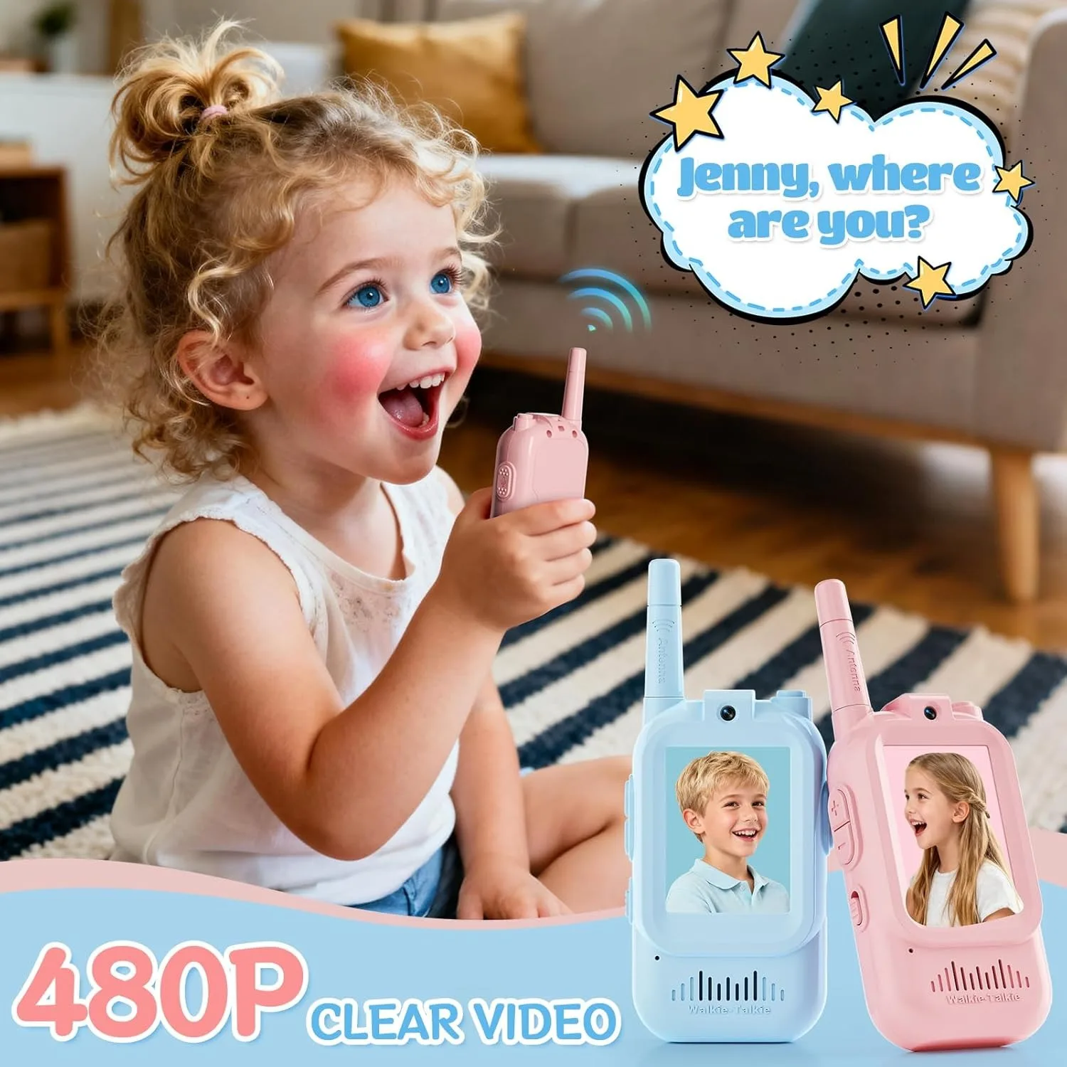 2PCS  Video Walkie Talkies for - огляд і ціна Travel Accessories For Toddlers