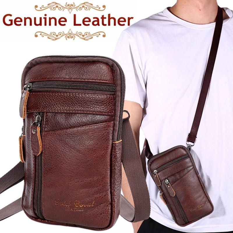 Men Genuine Leather Bag Vertic - огляд і ціна Travel Accessories Leather