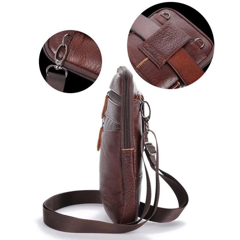 Men Genuine Leather Bag Vertic - огляд і ціна Travel Accessories Leather