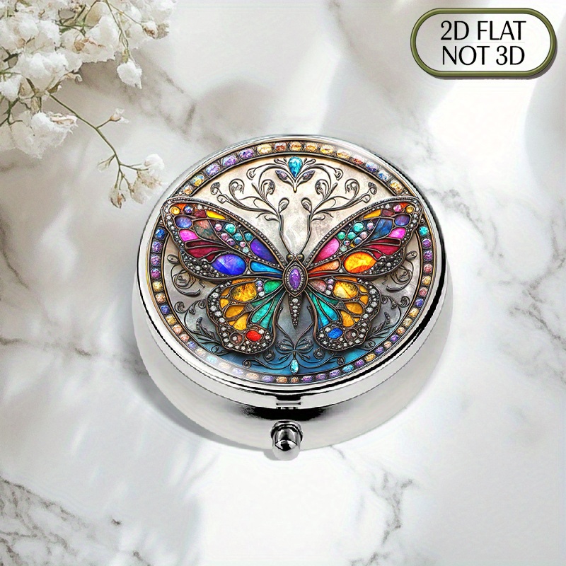 1pc flat portable round metal  - огляд і ціна Travel Accessories As Gifts