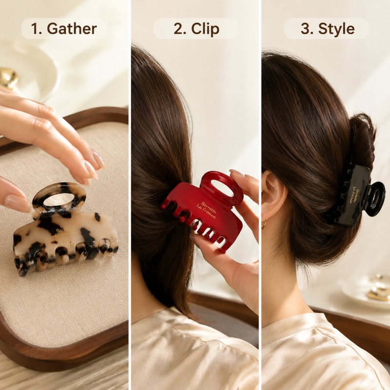 French Medium Hair Claw Clips  - огляд і ціна Travel Accessories Unisex