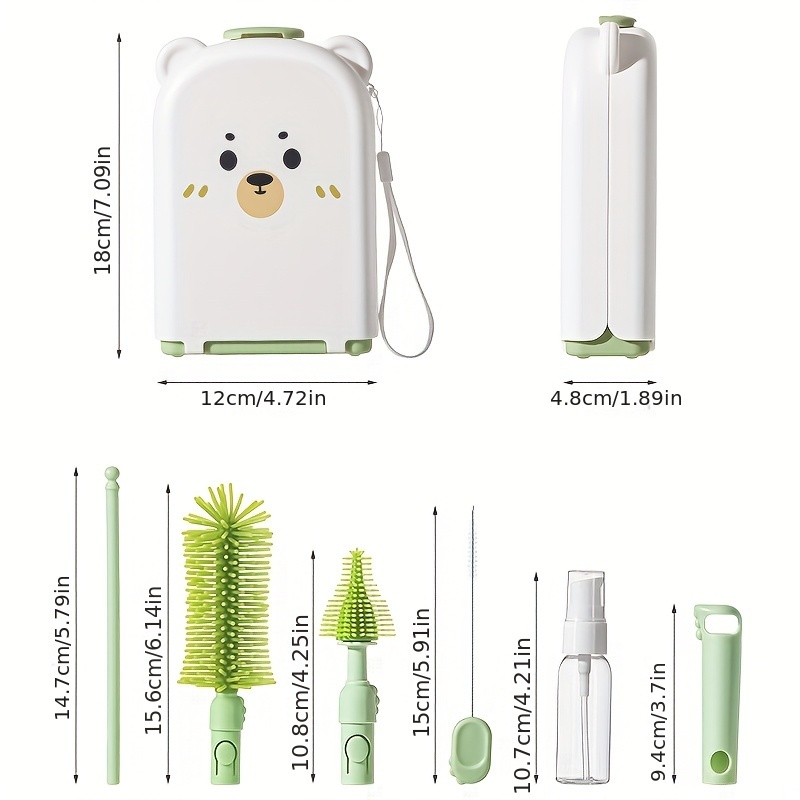 Travel Baby Bottle Brush Set - - огляд і ціна Travel Accessories For 1 Year Old