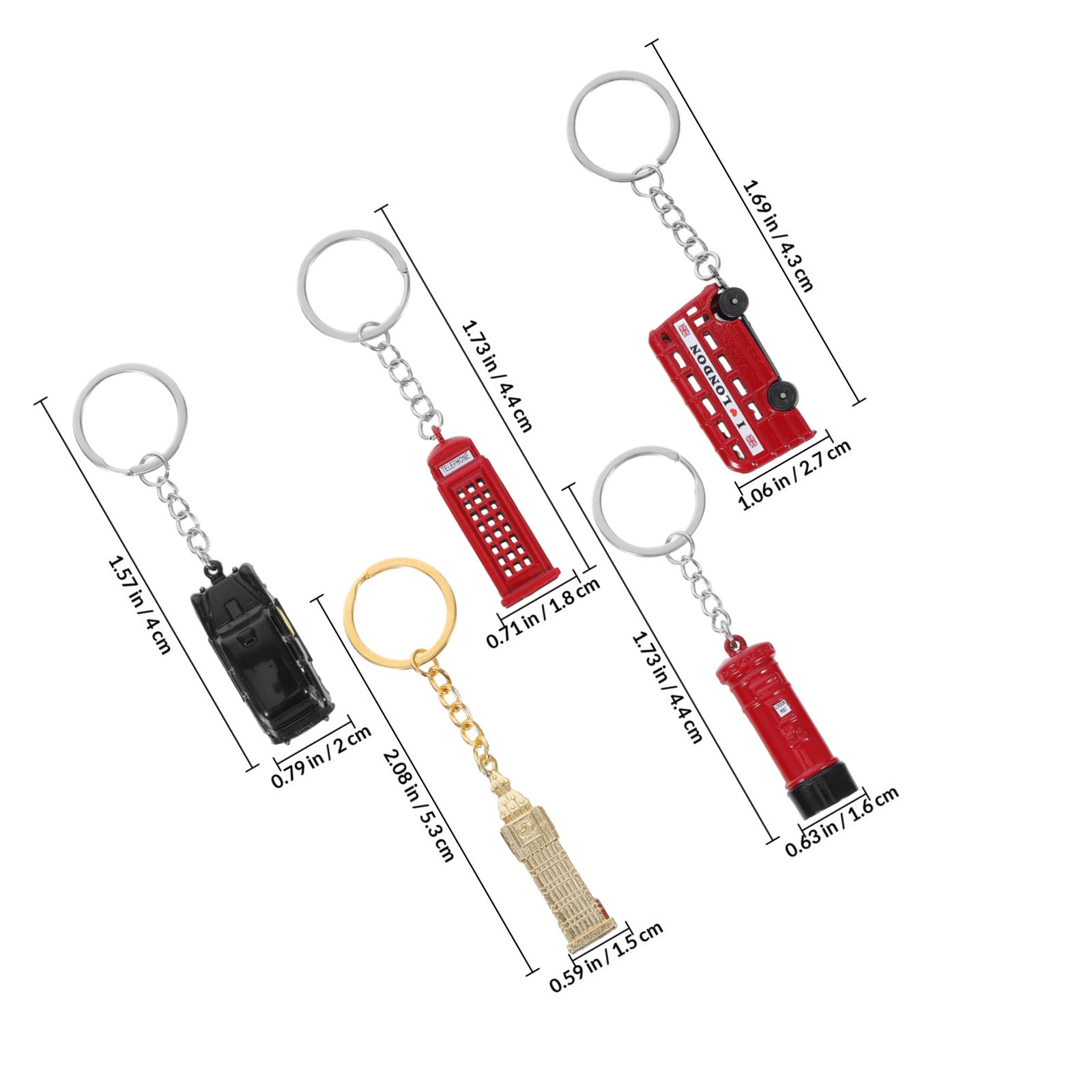 5Pcs London Souvenir British K - огляд і ціна Travel Accessories London