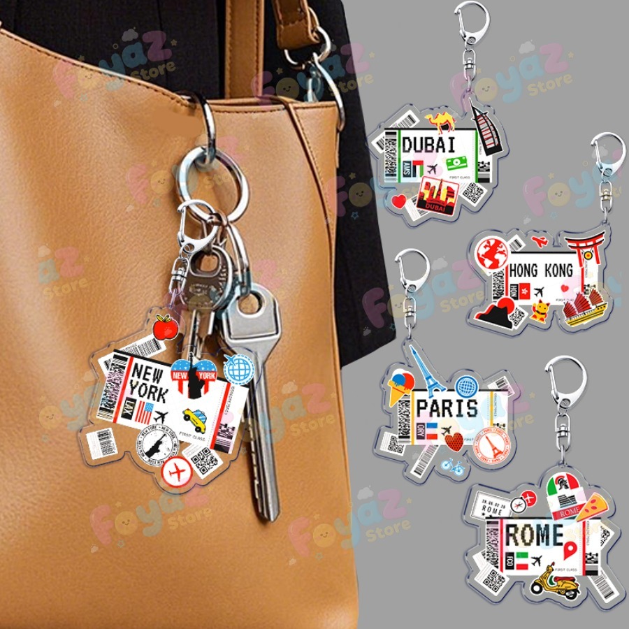 Retro Traveling Plane Keychain - огляд і ціна Travel Accessories New York