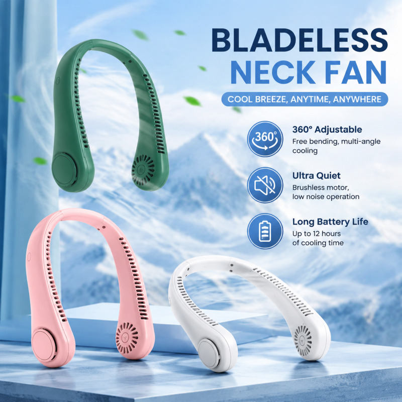 2026 New Bladeless Neck Fan US - огляд і ціна Travel Accessories Electronics