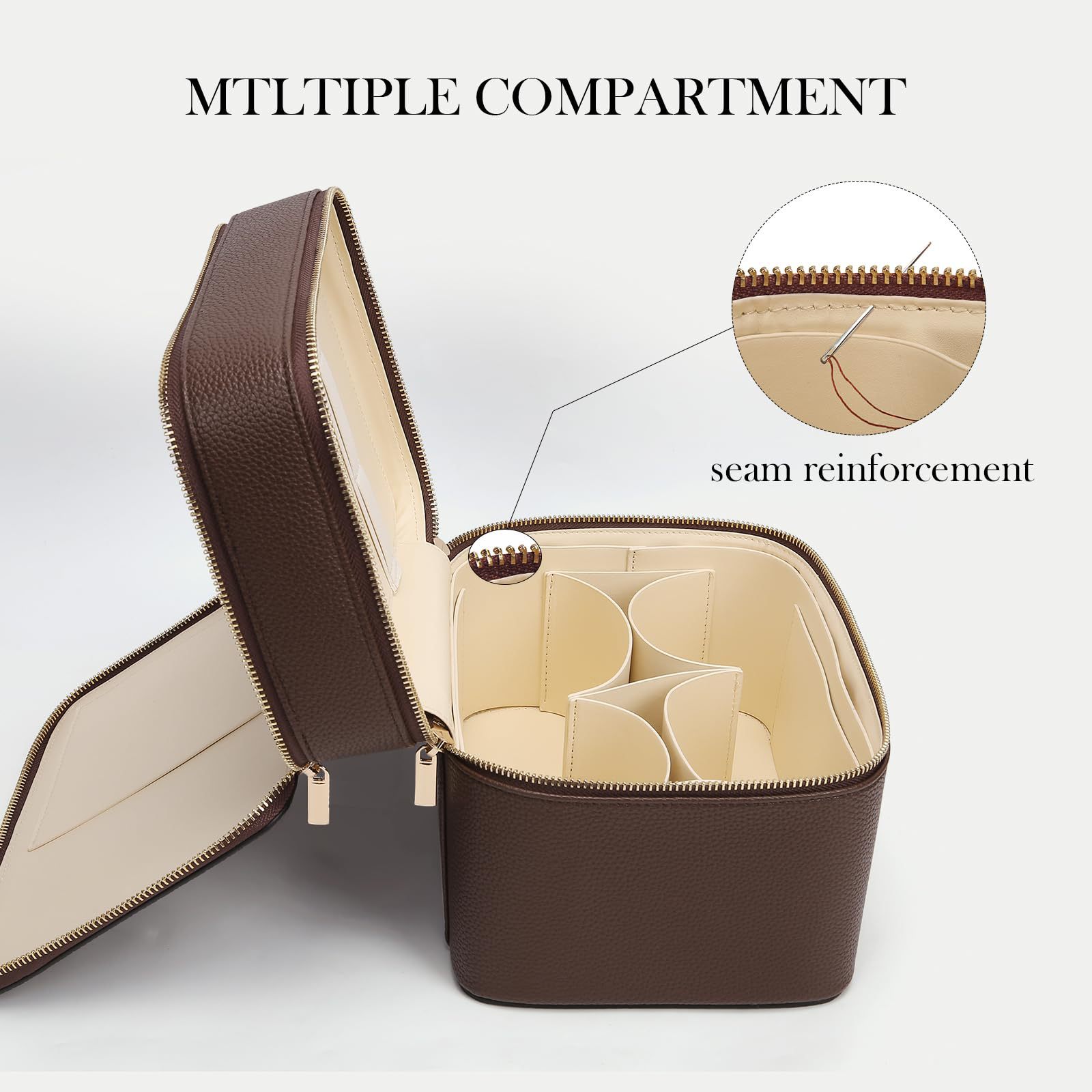 Large Capacity Double-layer Lu - огляд і ціна Travel Accessories Leather