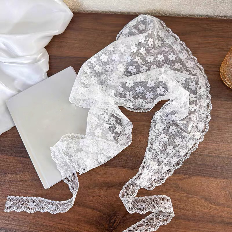 White Woven Floral Lace Hair S - огляд і ціна Travel Accessories For Elderly