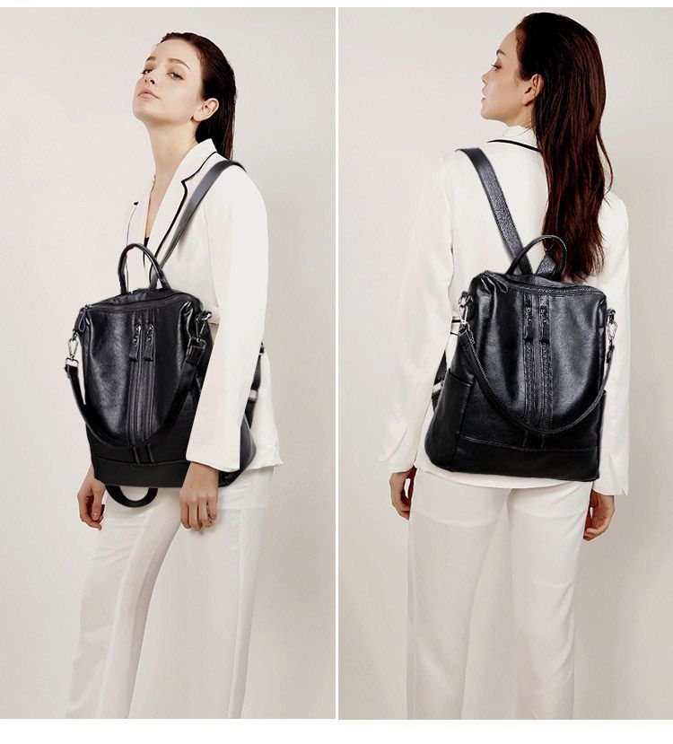 Women Soft Leather Backpack Sc - огляд і ціна Travel Accessories Leather