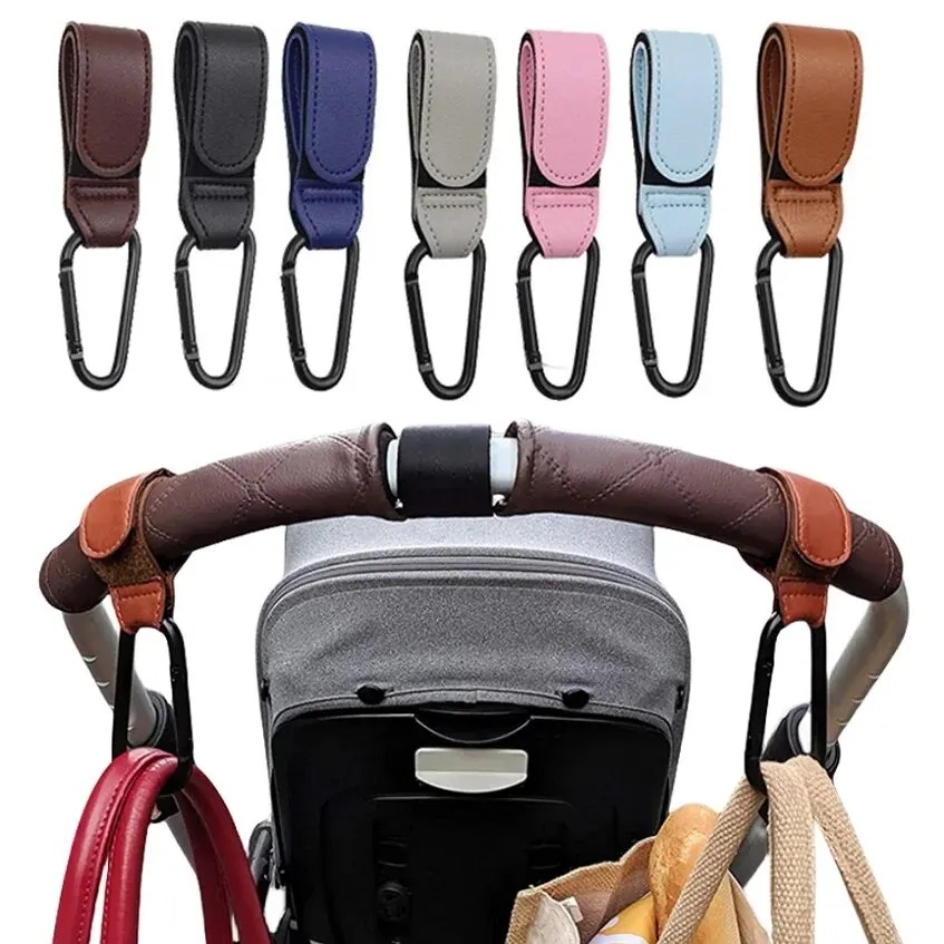 2Pcs Leather Cart Hooks Baby S - огляд і ціна Travel Accessories For 1 Year Old