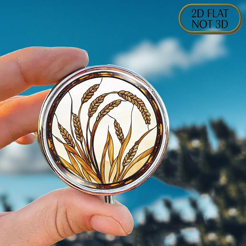 A flat, portable, round metal  - огляд і ціна Travel Accessories As Gifts
