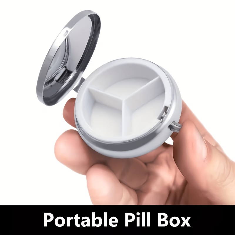 A flat, portable, round metal  - огляд і ціна Travel Accessories As Gifts