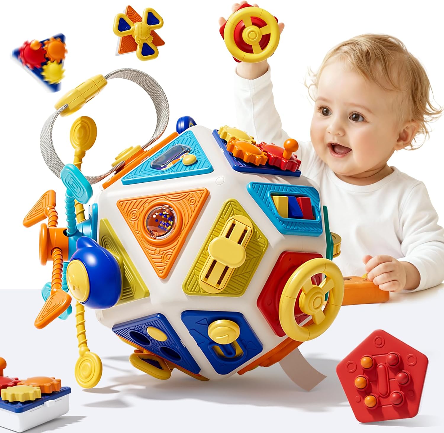 Baby Busy Board Activity Cube  - огляд і ціна Travel Accessories For Toddlers