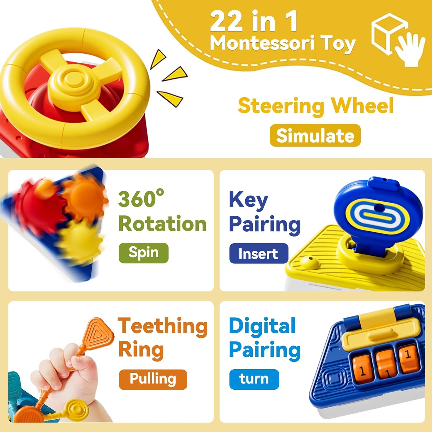 Baby Busy Board Activity Cube  - огляд і ціна Travel Accessories For Toddlers