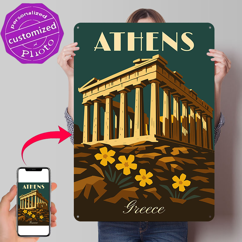 Athens Greece Retro Travel Met - огляд і ціна Travel Accessories Greece