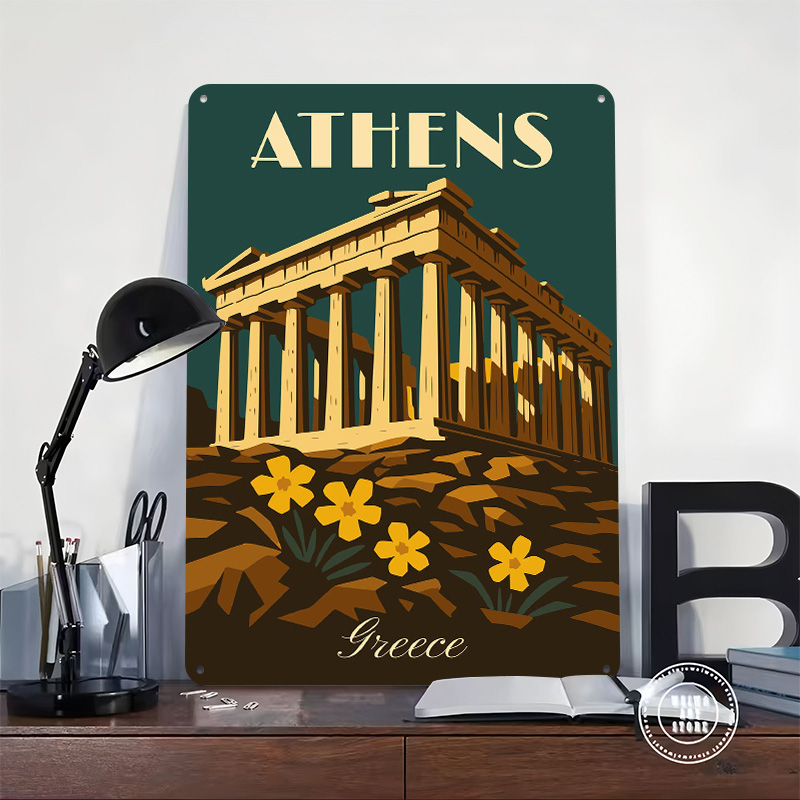 Athens Greece Retro Travel Met - огляд і ціна Travel Accessories Greece