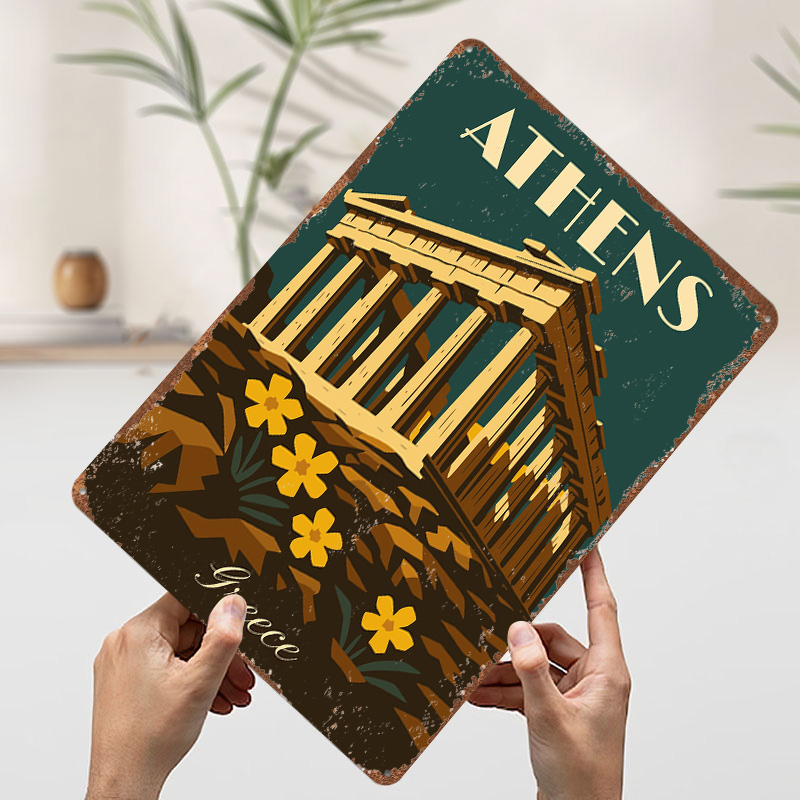 Athens Greece Retro Travel Met - огляд і ціна Travel Accessories Greece