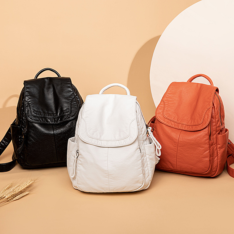 Women's Backpack White Washed  - огляд і ціна Travel Accessories Leather