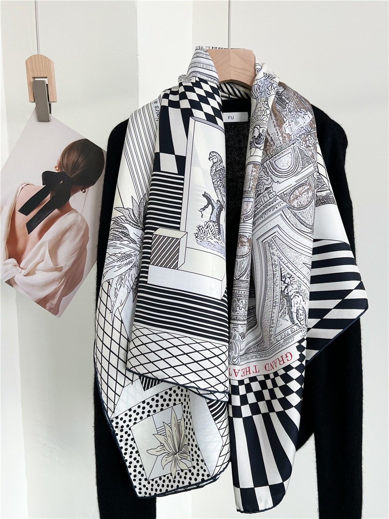 Large Silk Scarfs Brands Desig - огляд і ціна Travel Accessories Neck
