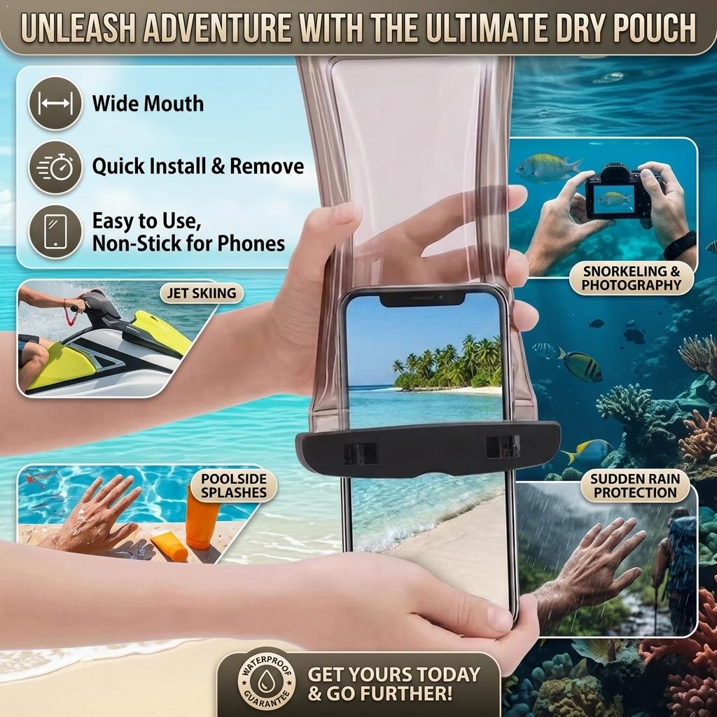 Clear Waterproof Phone Case Dr - огляд і ціна Travel Accessories Iphone