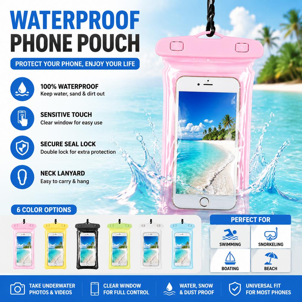 Clear Waterproof Phone Case Dr - огляд і ціна Travel Accessories Iphone