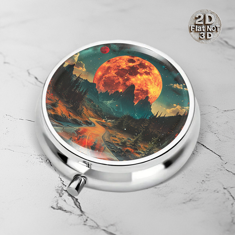 (Flat) 1pc portable round meta - огляд і ціна Travel Accessories As Gifts