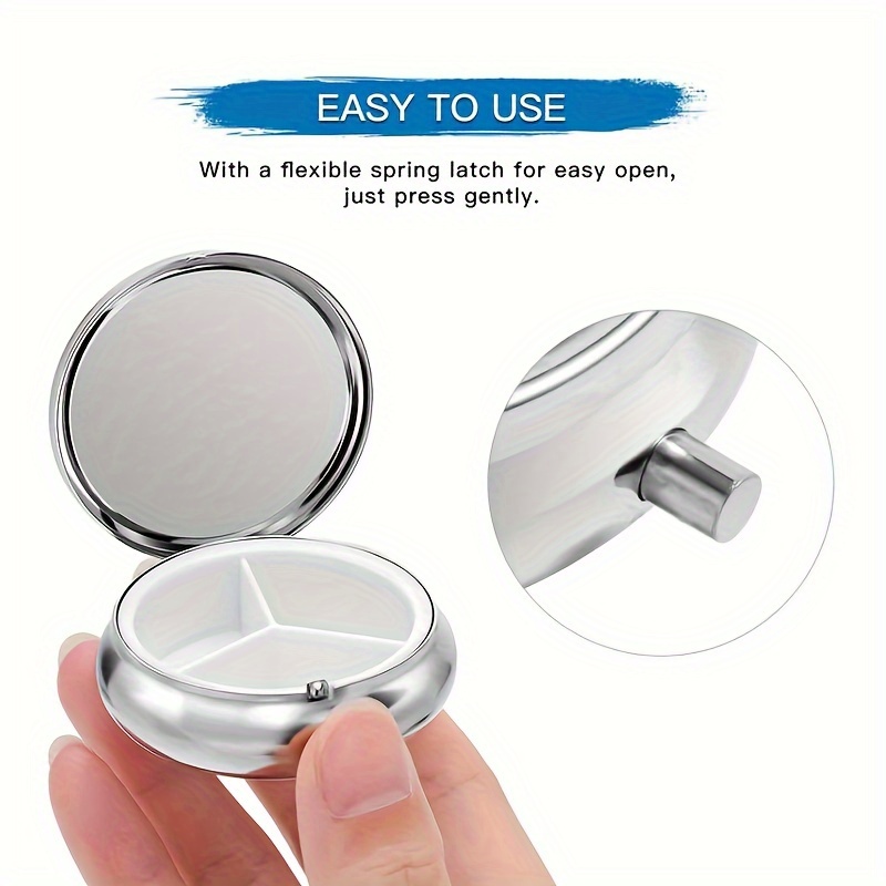 (Flat) 1pc portable round meta - огляд і ціна Travel Accessories As Gifts