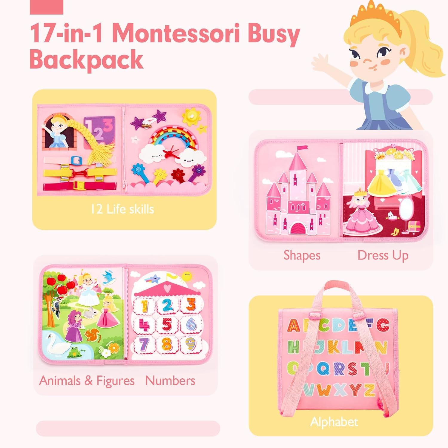 Toddler Busy Board Toys Montes - огляд і ціна Travel Accessories For Toddlers