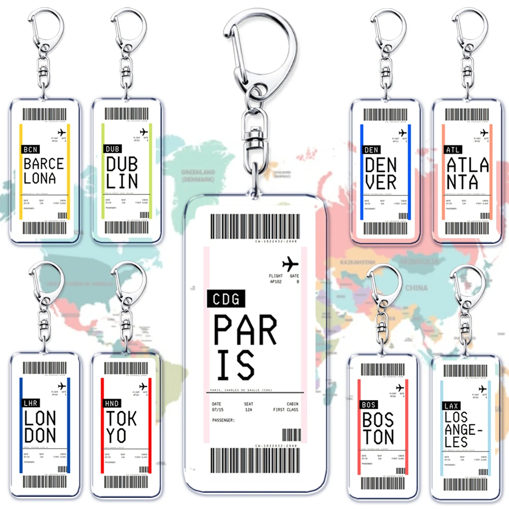 Plane Ticket Boarding Pass Key - огляд і ціна Travel Accessories New York