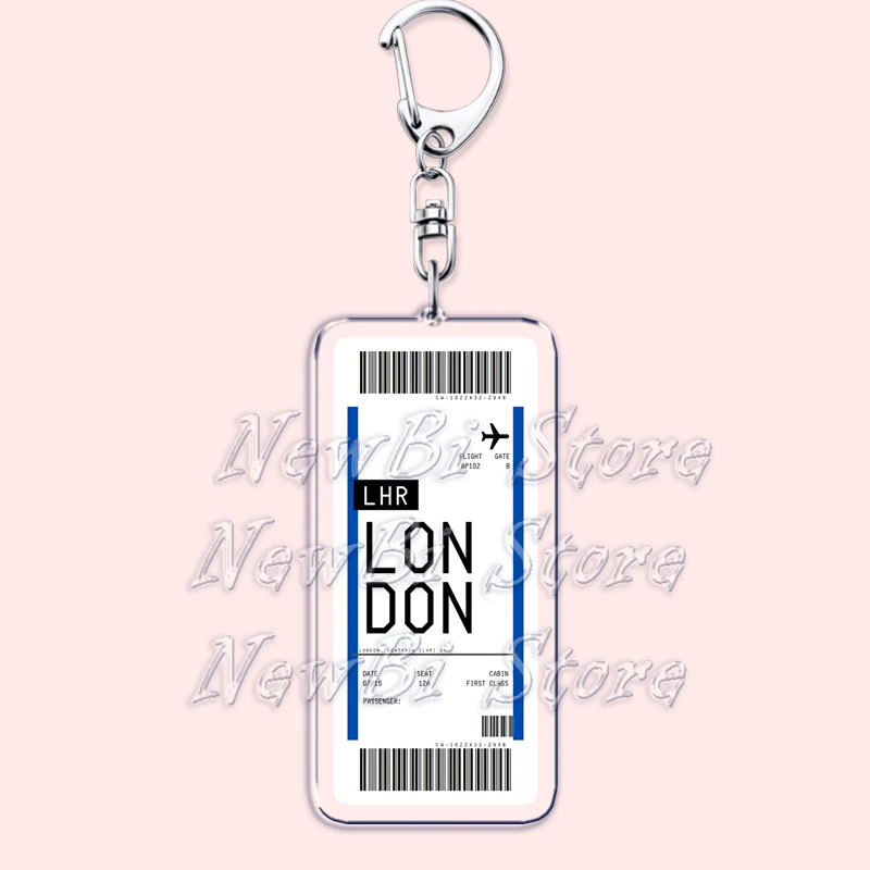 Plane Ticket Boarding Pass Key - огляд і ціна Travel Accessories New York