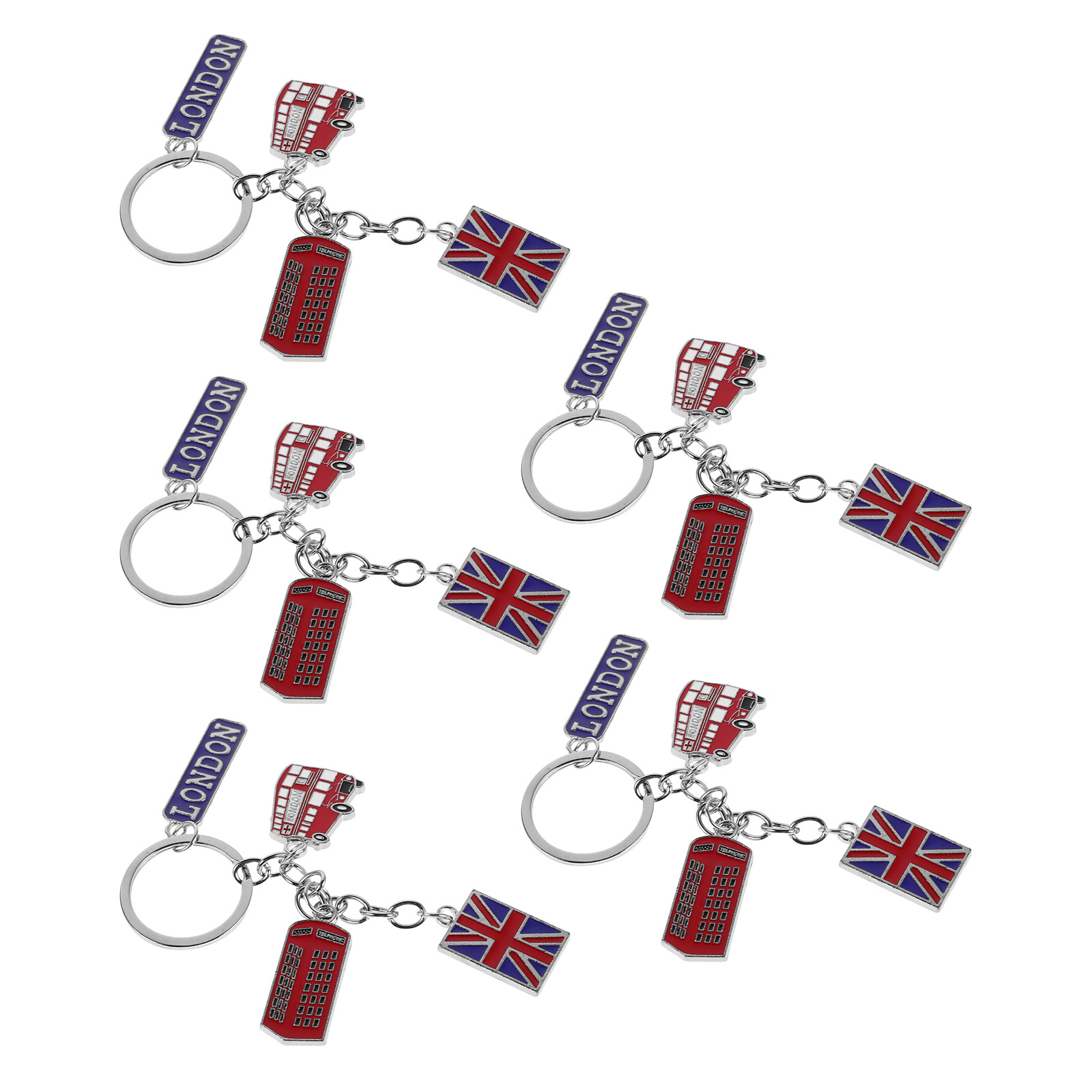 5Pcs Uk Flag Keychains London  - огляд і ціна Travel Accessories London