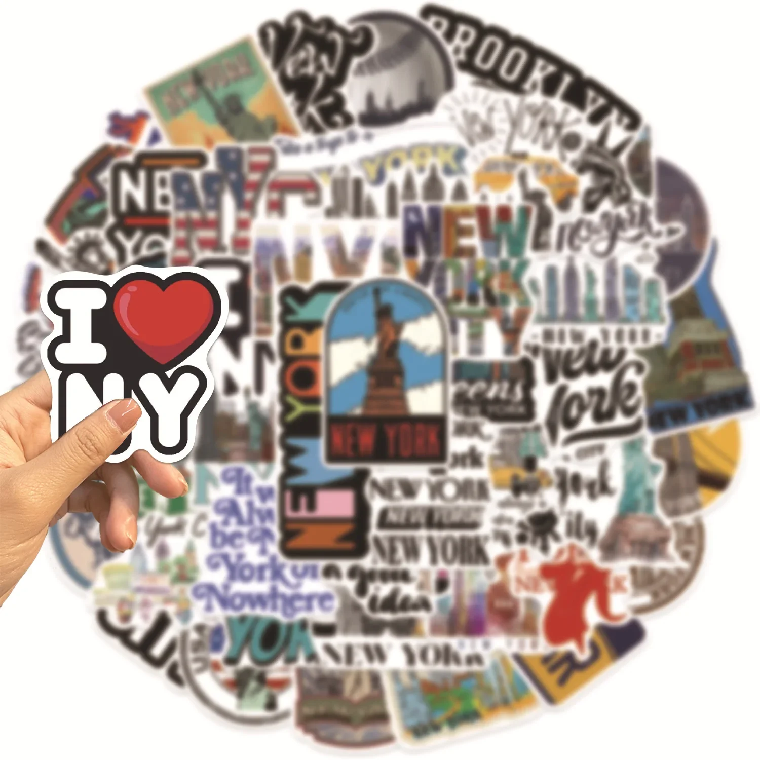 50/100pcs Cute New York City T - огляд і ціна Travel Accessories New York